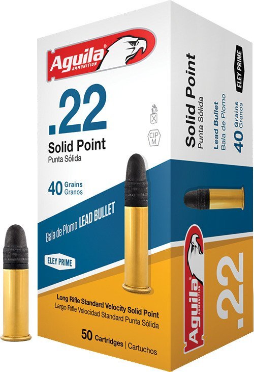 Best Aguila Ammunition LR Standard Velocity .22 40-Grain Rimfire Ammunition - 50 Rounds