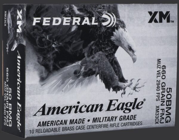 Best American Eagle .50 BMG 660-Gain Ammunition - 10 Rounds