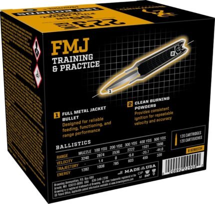 Browning .223 Rem Full Metal Jacket Ammunition