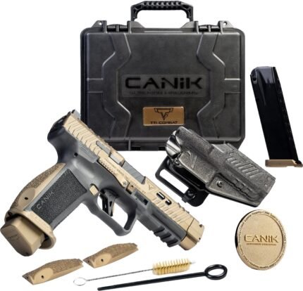 Canik TTI Combat 9MM 18RD Pistol Bundle with enhanced ergonomics