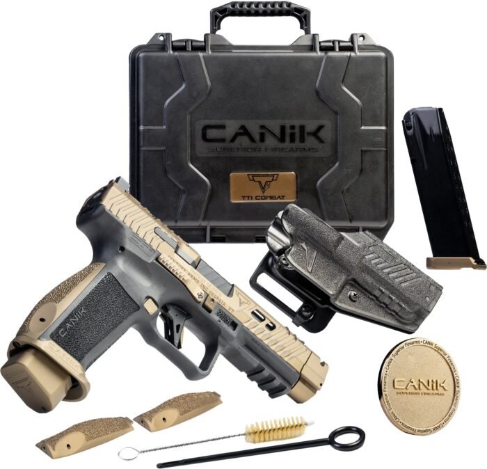 Canik TTI Combat 9MM 18RD Pistol Bundle with enhanced ergonomics