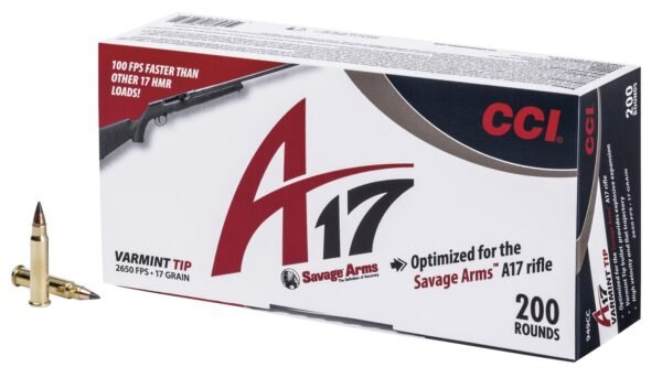 Best CCI A17 Varmint Tip 17 HMR 17-Grain Rimfire Ammunition - 200 Rounds
