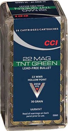 Best CCI TNT Green Varmint .22 Win Magnum 30-Grain Rimfire Ammunition
