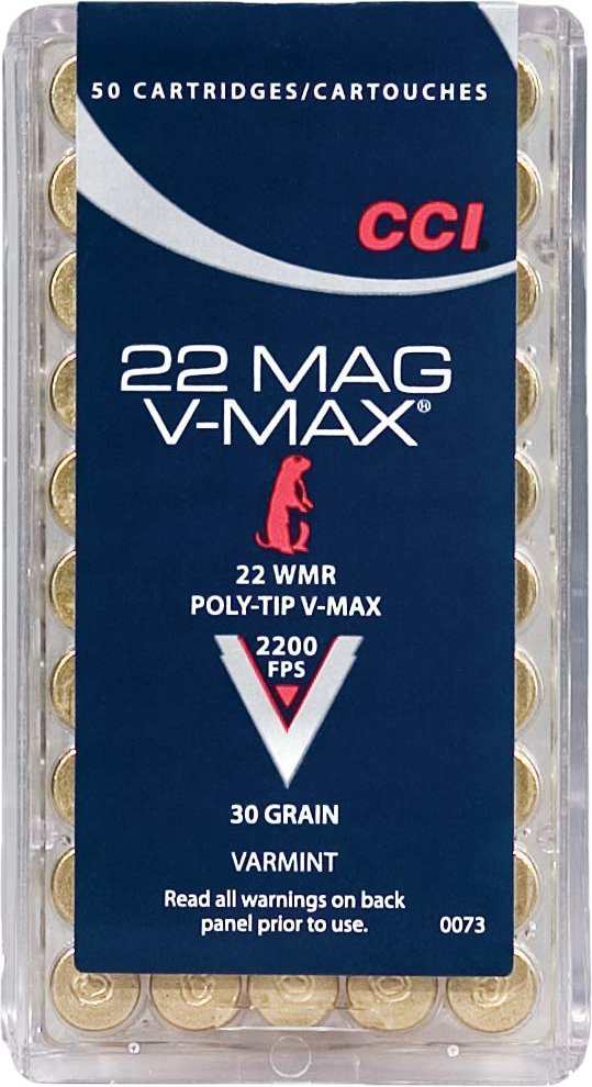 Best CCI V-Max .22 WMR Varmint 30-Grain Rimfire Ammunition