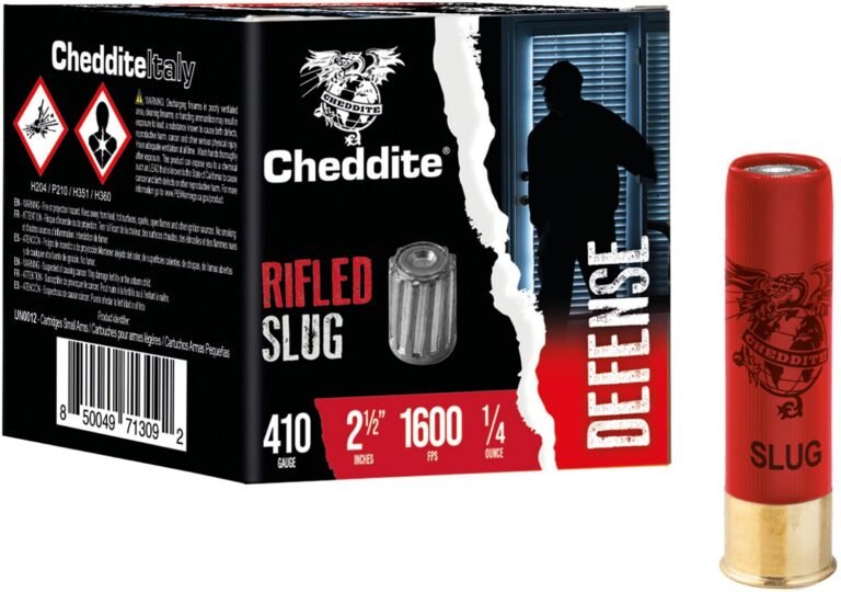 Best Cheddite Defense .410 Bore Rifled Slug Shotshells - 25 Rounds