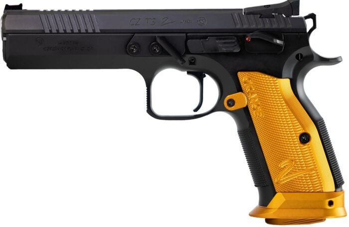CZ 75 TS 2 40 S&W Pistol with steel frame and ergonomic grips
