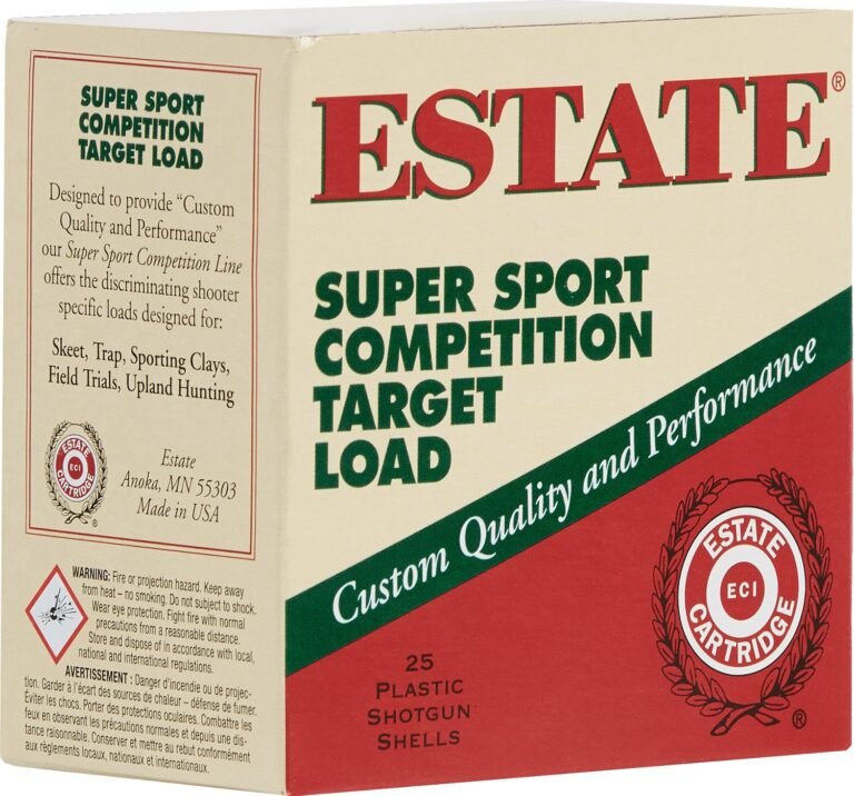 Best Estate Cartridge Super Sport Competition Target Load 12 Gauge Shotshells - 25 Rounds