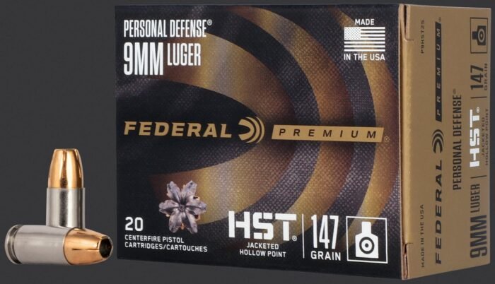 Best Federal Premium 9mm Luger HST 147-Grain Ammunition - 20-Rounds