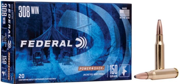 Best Federal Premium Ammunition Power-Shok .308 Winchester 150-Grain Centerfire Rifle Ammunition