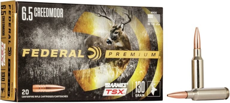 Best Federal Premium Barnes Triple-Shock X 6.5 Creedmoor 130-Grain Centerfire Rifle Ammunition