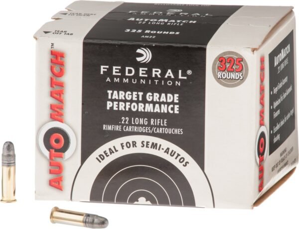 Best Federal Premium Champion Auto Match .22 LR 40-Grain Rimfire Ammunition – 325 Rounds