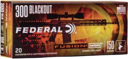 High Quality Federal Premium Fusion MSR .300 Blackout 150-Grain Centerfire Rifle Ammunition