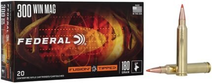 Best Federal Premium Fusion Tipped .300 Winchester Magnum 180-Grain Centerfire Rifle Ammunition - 20 Round