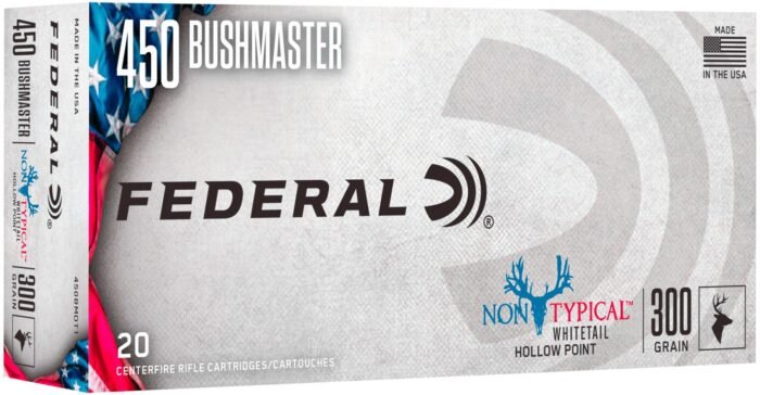 Box of 20 Federal Premium Non-Typical .450 Bushmaster 300-Grain Centerfire Hunting Rounds