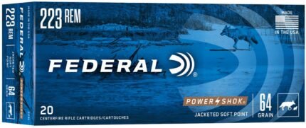 Federal Premium Power-Shok .223 Remington 64-Grain Centerfire Rifle Ammunition versatile & powerful