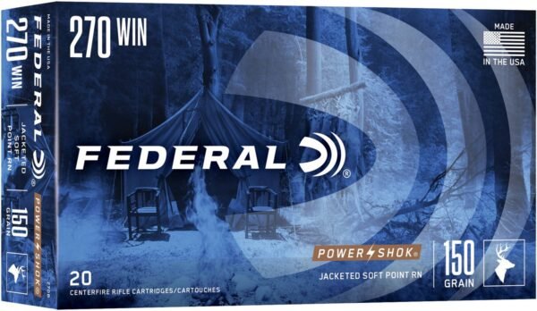 Federal Premium Power-Shok .270 Winchester 150-Grain Centerfire best Rifle Ammunition