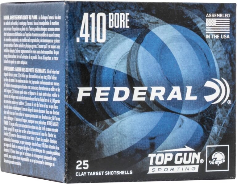 high velocities Federal Premium Top Gun .410 Bore Shotshells - 25 Rounds