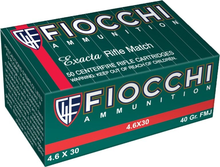 Fiocchi 4.6 x 30mm Heckler & Koch 40-Grain Centerfire Rifle Ammunition with Superior Control
