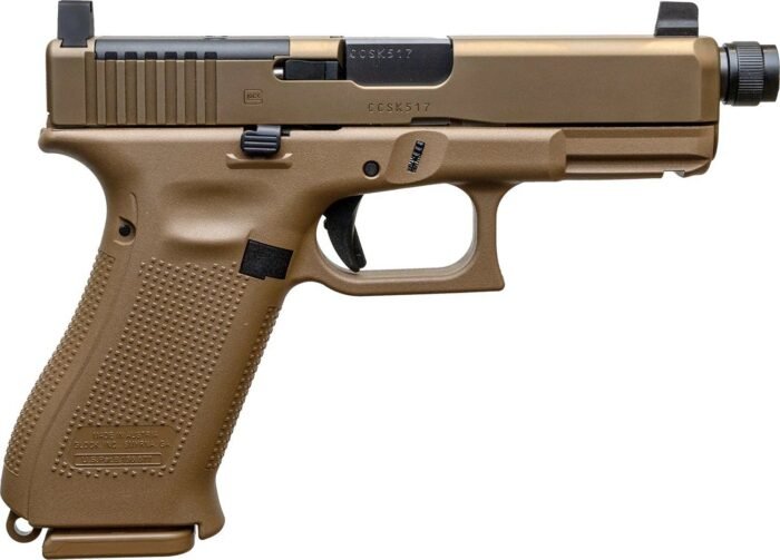 GLOCK 19x MOS 9mm Luger Double-Action Pistol with coyote tan finish