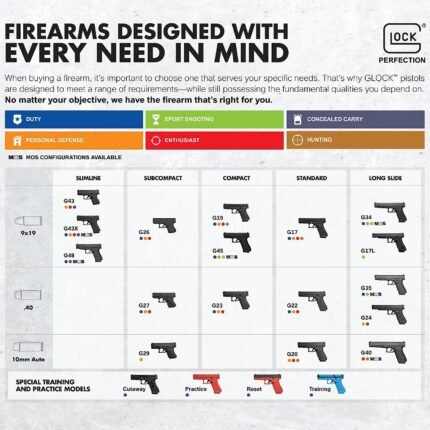 GLOCK 43X US 9mm Luger Striker-Fired Pistol