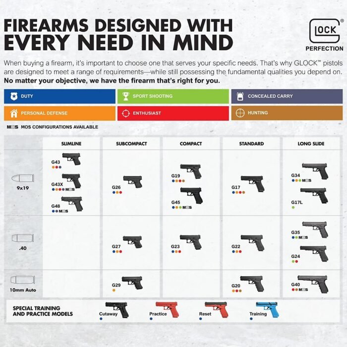 GLOCK 43X US 9mm Luger Striker-Fired Pistol