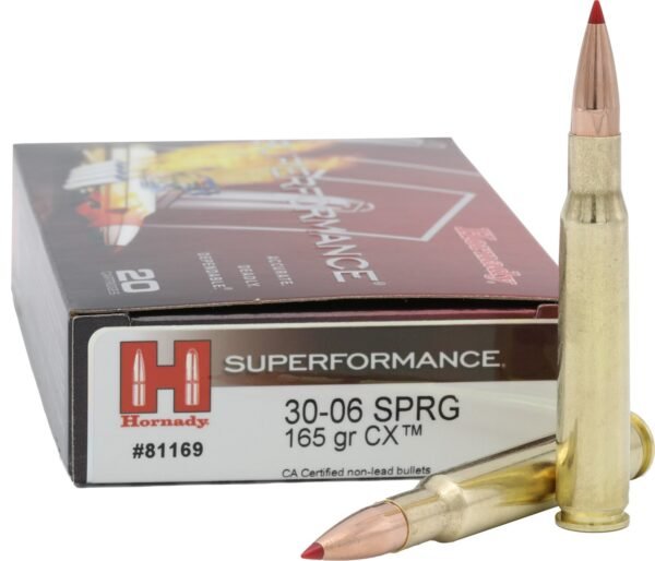 Hornady 30-06 Springfield 165-Grain CX Superformance Ammunition - 20 Rounds