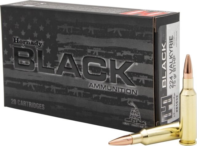 Hornady BLACK .224 Valkyrie 75-Grain BTHP Rifle Ammunition - 20 Rounds