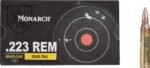 Monarch FMJ .223 Remington 55-Grain Rifle Brass Ammunition - 20 Rounds