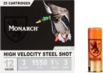 Monarch High Velocity Waterfowl 12 Gauge Shotshells - 25 Rounds
