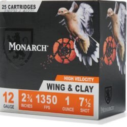 Monarch Wing & Clay 12 Gauge 1 oz Shotshells - 25 Rounds