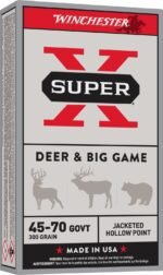 Winchester Super-X .45-70 Government 300-Grain JHP Centerfire Rifle Ammunition - 20 Rounds