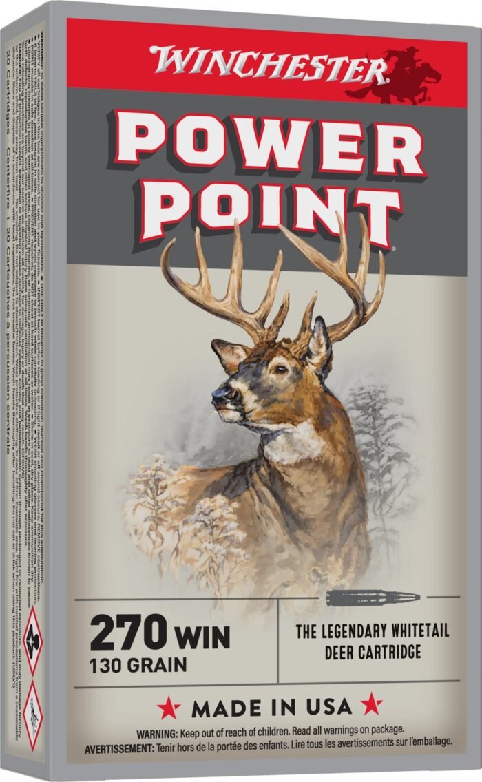 Winchester Super-X Power-Point .270 Winchester 130-Grain Rifle Ammunition - 20 Rounds
