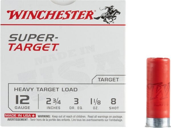 Winchester Target Load 12 Gauge 8 Shotshells - 25 Rounds