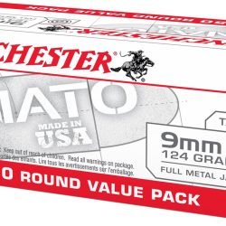 Winchester USA 9mm NATO 124-Grain Handgun Ammunition - 150 Rounds