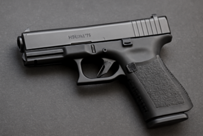10mm black handgun 
