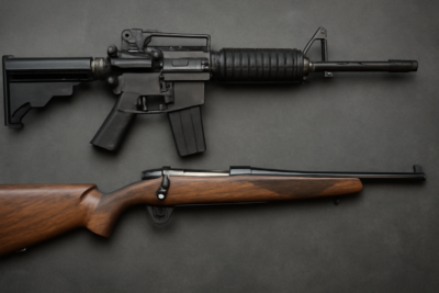 2 Different Semi Auto Rifles